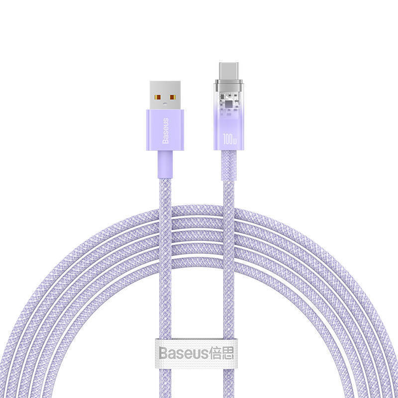 Καλώδιο Data Baseus Explorer USB to Type-C 100W 2m Blue (CATS010505) 