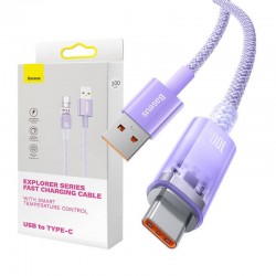 Καλώδιο Data Baseus Explorer USB to Type-C 100W 2m Blue (CATS010505) 