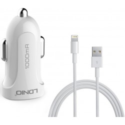 Φορτιστής Αυτοκινήτου Ldnio DL-C17 USB & Lightning Cable 12W White 