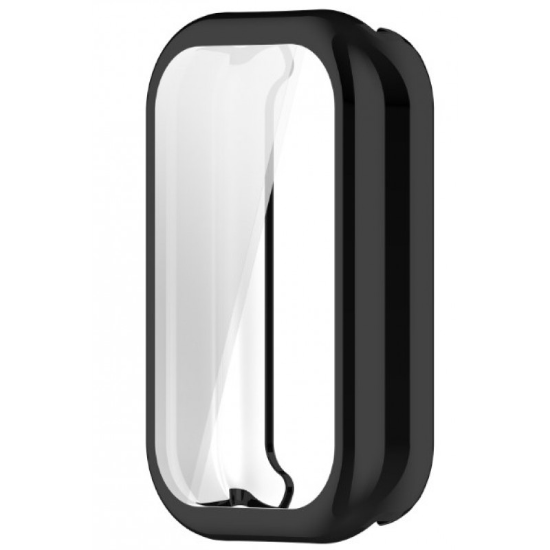 Θήκη Electroplated TPU Full Screen Cover Xiaomi Smartband 8 Active / Redmi Smart Band 2 Black