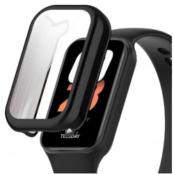 Θήκη Electroplated TPU Full Screen Cover Xiaomi Smartband 8 Active / Redmi Smart Band 2 Black