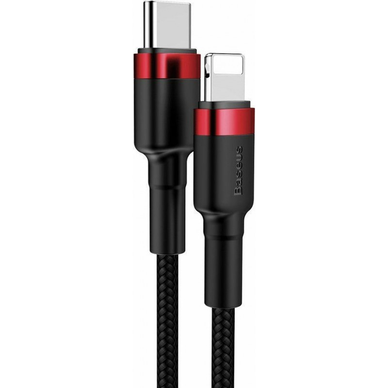 Καλώδιο Baseus Cafule Cable Braided Type-C to Lightning 20W 1m (CATLKLF-91) Red