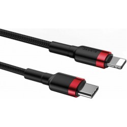 Καλώδιο Baseus Cafule Cable Braided Type-C to Lightning 20W 1m (CATLKLF-91) Red