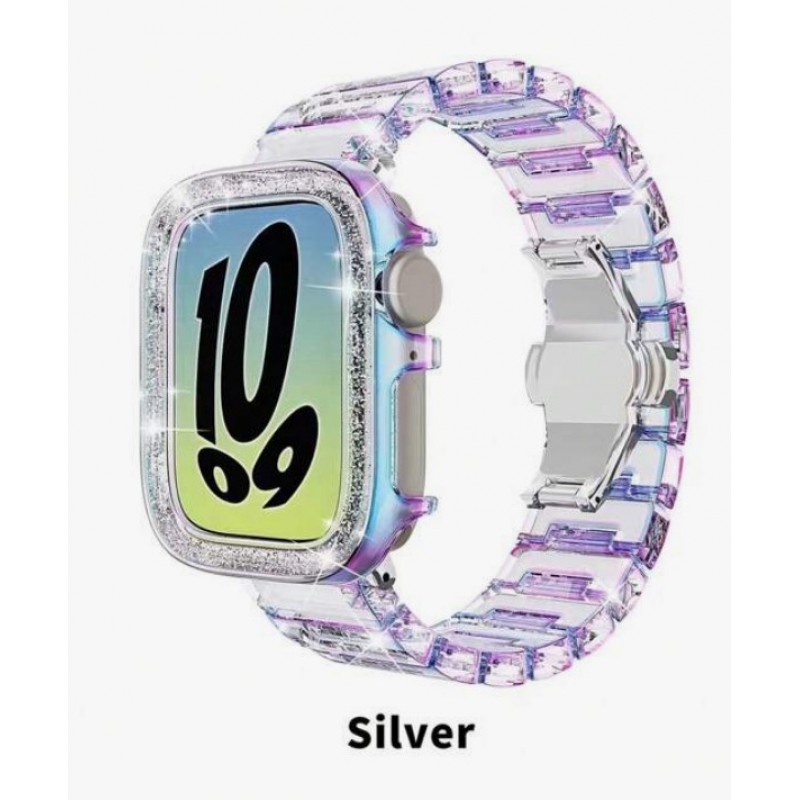 Θήκη PC Full Screen Protector Apple Watch Series 7/8/9 (45mm) Silver