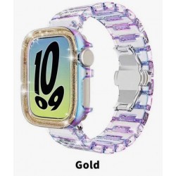 Θήκη PC Full Screen Protector Apple Watch Series 4/5/6/SE (38/40/41mm) Gold