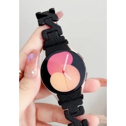 Ανταλλακτικό λουράκι QuickFit Smoothband  Elegant with Butterfly Buckle για Samsung Galaxy Watch 7 / 6 / 6 Classic / 5 / 5 Pro/ 4 / 4 Classic Black