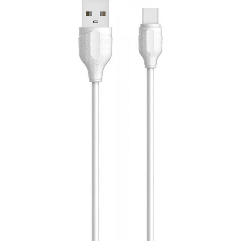 Καλώδιo Data Ldnio LS372 USB-A to Type-C 2m White
