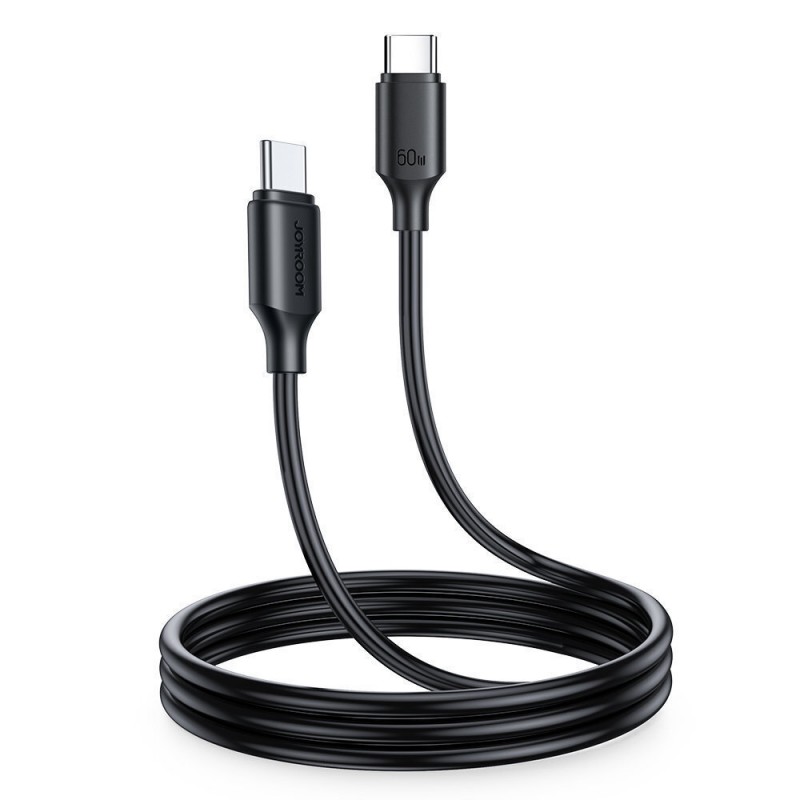 Καλώδιο Data Joyroom Type-C to Type-C 2.0 60W 1m Black Καλώδιο Data Joyroom Type-C to Type-C 2.0 60W 1m Black