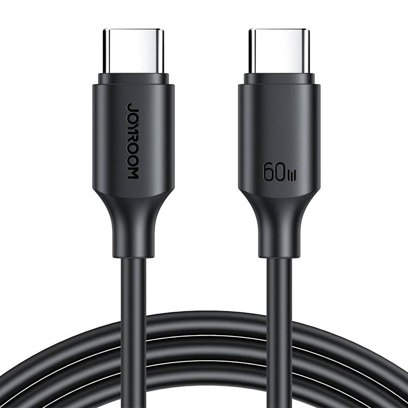 Καλώδιο Data Joyroom Type-C to Type-C 2.0 60W 1m Black Καλώδιο Data Joyroom Type-C to Type-C 2.0 60W 1m Black