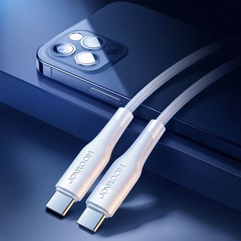 Καλώδιο Data Joyroom Type-C to Type-C 2.0 60W 1.2m White