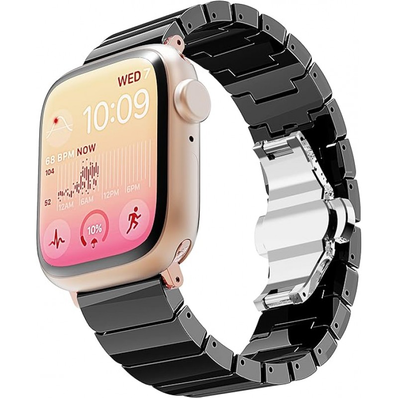 Ανταλλακτικό λουράκι QuickFit Plastic Apple Watch 1/2/3/4/5/6/SE/7/8 (42/44/45/49mm) Black