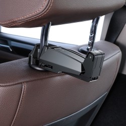 Βάση Αυτοκινήτου Baseus Car Headrest Κινητού και Tablet με Ρυθμιζόμενα Άγκιστρα Black (SUHZ-A01)