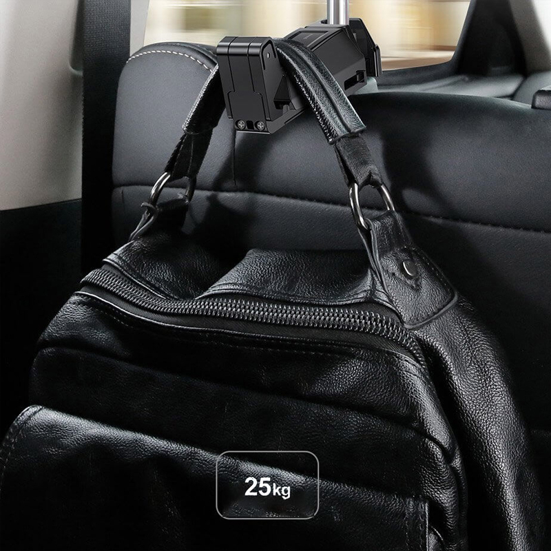 Βάση Αυτοκινήτου Baseus Car Headrest Κινητού και Tablet με Ρυθμιζόμενα Άγκιστρα Black (SUHZ-A01)