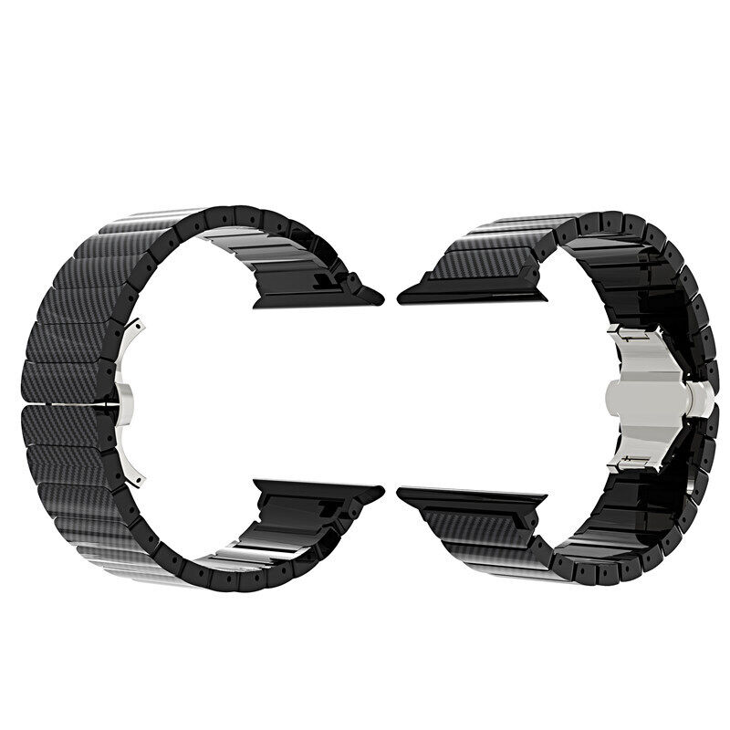 Ανταλλακτικό λουράκι QuickFit Carbon Apple Watch 1/2/3/4/5/6/SE/7/8 (42/44/45/49mm) Black