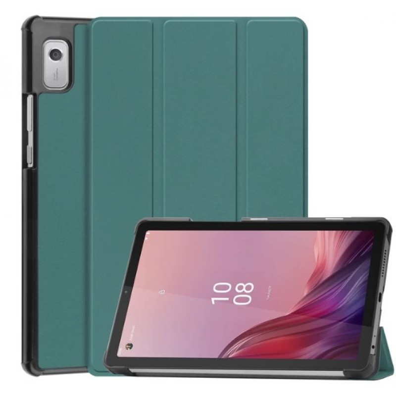 Θήκη Custer Three Fold Leather  Lenovo Tab M9 9" Dark Green