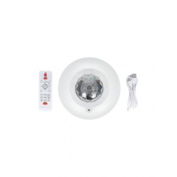  Διακοσμητικό Φωτιστικό Bluetooth Ηχείο με Φωτισμό RGB Party Light & Remote White 