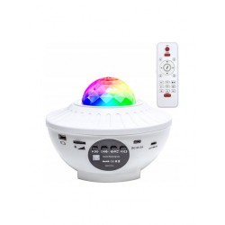  Διακοσμητικό Φωτιστικό Bluetooth Ηχείο με Φωτισμό RGB Party Light & Remote White 