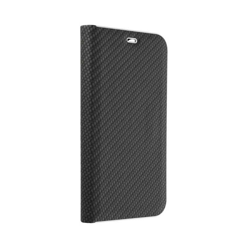 Θήκη Book Luna Carbon Xiaomi Redmi Note 14 Pro 5G / 14 Pro+ Plus 5G Black