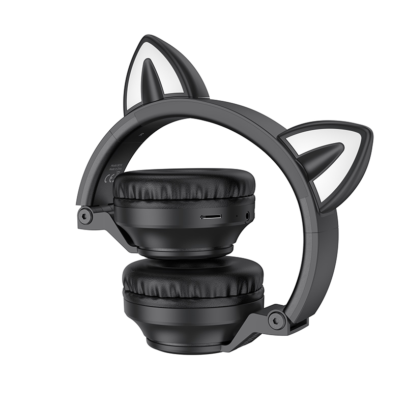Ακουστικά Bluetooth Borofone B018 Cat Ear Headphones Black