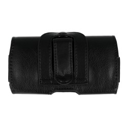 Θήκη Οριζόντια Belt Holster Wonder iPhone 11 Pro Max/ Galaxy A21S/A71/S10 Lite/S20+/Note 10+ (έως 6.7") Leather Black (Size 18)