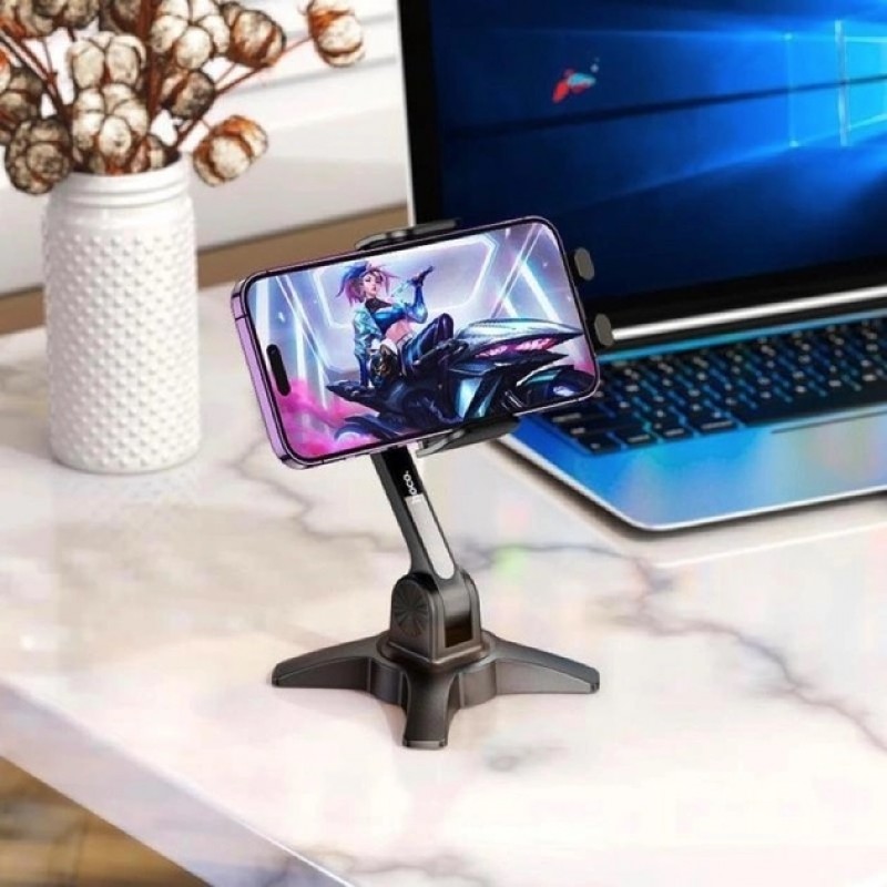 Βάση Γραφείου Hoco Joy HD3 Desktop Holder Stand For Phone Black (4.5"-7")