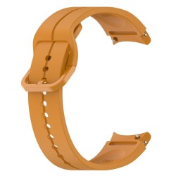 Ανταλλακτικό λουράκι QuickFit Smoothband With Colorful Buckle Yellow για Samsung Galaxy Watch 7 / 6 / 6 Classic / 5 / 5 Pro/ 4 / 4 Classic
