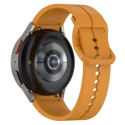 Ανταλλακτικό λουράκι QuickFit Smoothband With Colorful Buckle Yellow για Samsung Galaxy Watch 7 / 6 / 6 Classic / 5 / 5 Pro/ 4 / 4 Classic