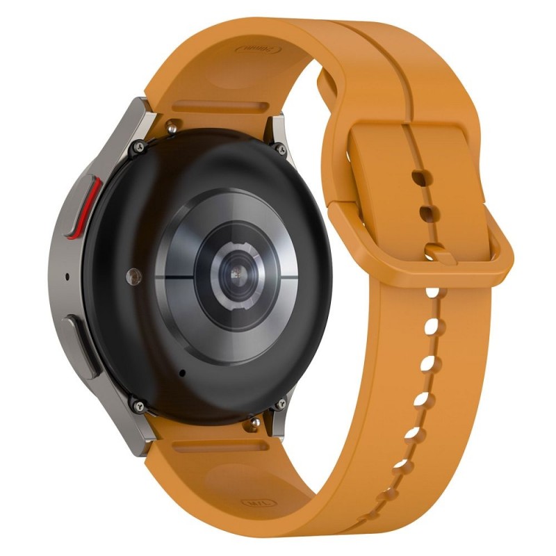 Ανταλλακτικό λουράκι QuickFit Smoothband With Colorful Buckle Yellow για Samsung Galaxy Watch 7 / 6 / 6 Classic / 5 / 5 Pro/ 4 / 4 Classic