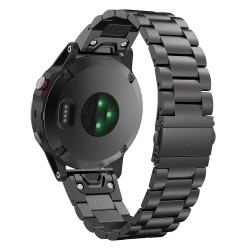 Ανταλλακτικό λουράκι Tech-Protect Stainless Garmin Fenix 5/5 Plus/6/6 Pro/7/Forerunner 945/935 Black (22mm)