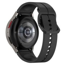 Ανταλλακτικό λουράκι QuickFit Smoothband With Colorful Buckle Black για Samsung Galaxy Watch 7 / 6 / 6 Classic / 5 / 5 Pro/ 4 / 4 Classic