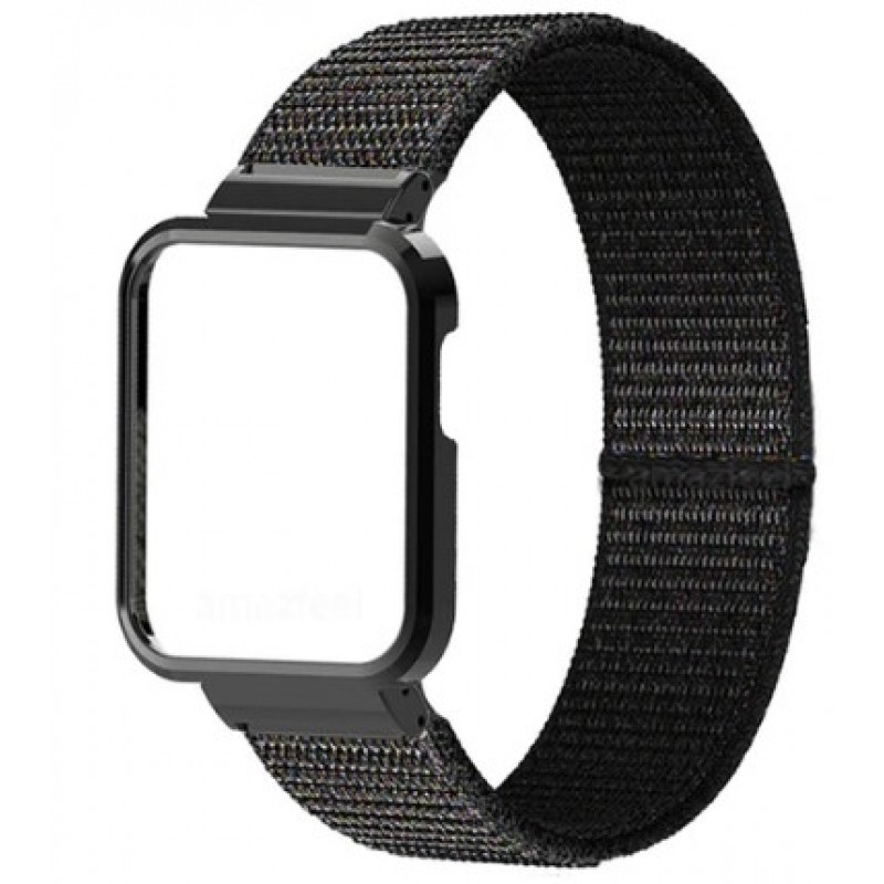 Ανταλλακτικό λουράκι Xiaomi Redmi Smart Band 2 /  Band 8 Active Wristband Nylon with Metal Frame Black