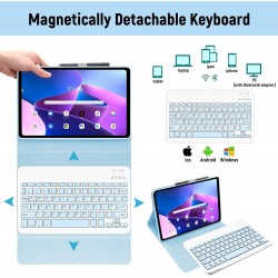 Θήκη & Πληκτρολόγιο Lenovo Tab M10 Plus 3rd Gen 10.6” Light Blue