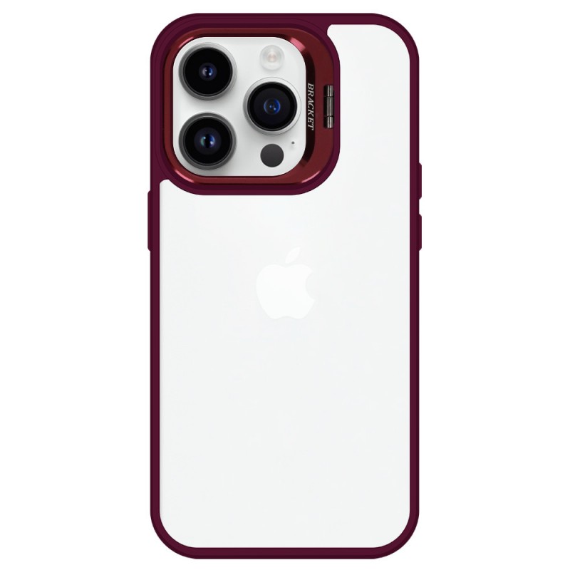 Θήκη Tel-Protect Kickstand & Camera Glass Apple iPhone 15 Pro Max (6.7") Burgundy