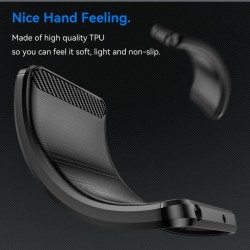 Θήκη TPU Carbon Fiber Brushed Motorola G85/Edge 50 Fusion Black
