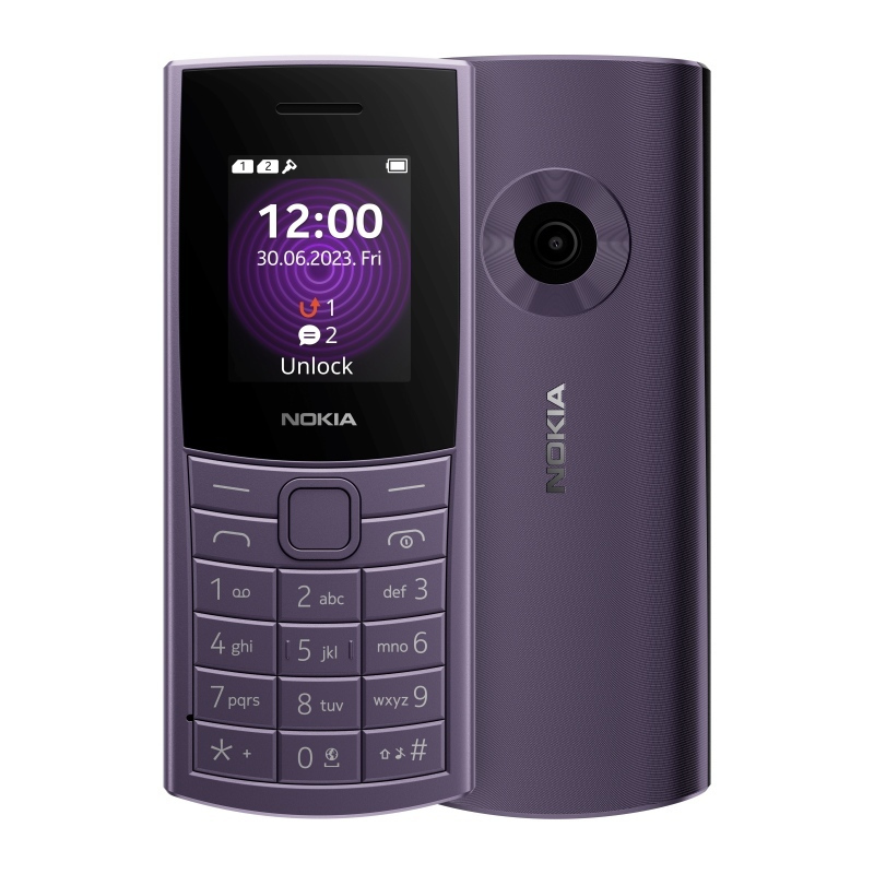 Nokia 110 4G (2023)  Dual Sim Arctic Purple με 2 Χρόνια Εγγύηση