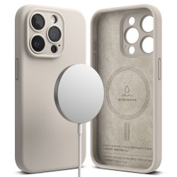 Θήκη Ringke Silicone Magnetic MagSafe Apple iPhone 16 Pro Max (6.9") Stone