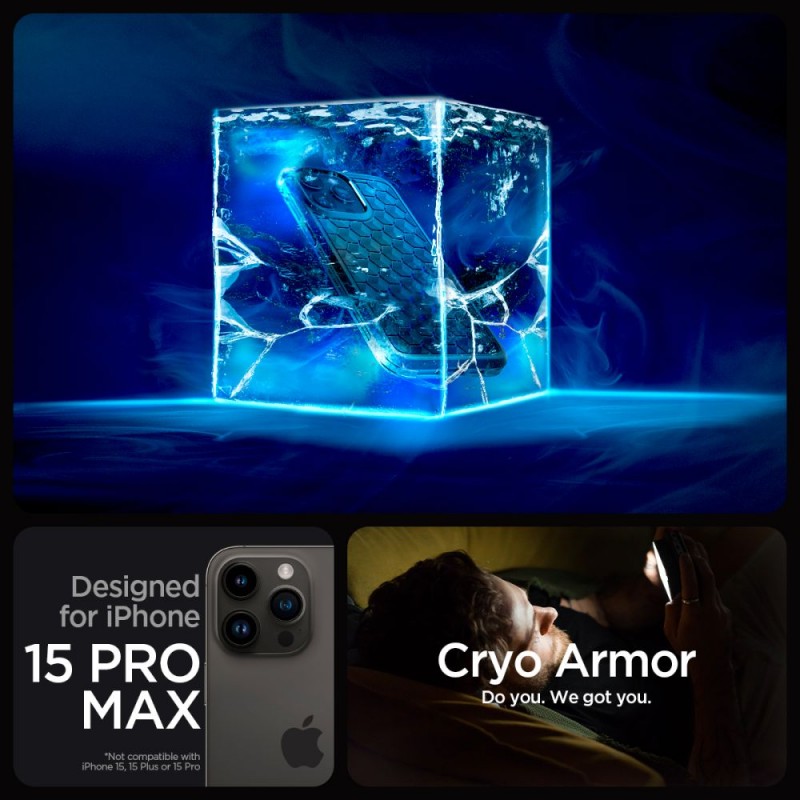 Θήκη Spigen Cryo Armor Magsafe Apple iPhone 15 Pro Max (6.7") Blue (ACS06603)