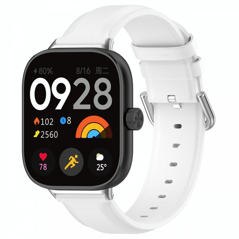 Ανταλλακτικό λουράκι Xiaomi Redmi Watch 4 / Smart Band 8 Pro / Smart Band 9 Pro / Redmi Watch 5 Leather White Ανταλλακτικό λουράκι Xiaomi Redmi Watch 4 / Smart Band 8 Pro / Smart Band 9 Pro / Redmi Watch 5 Leather White