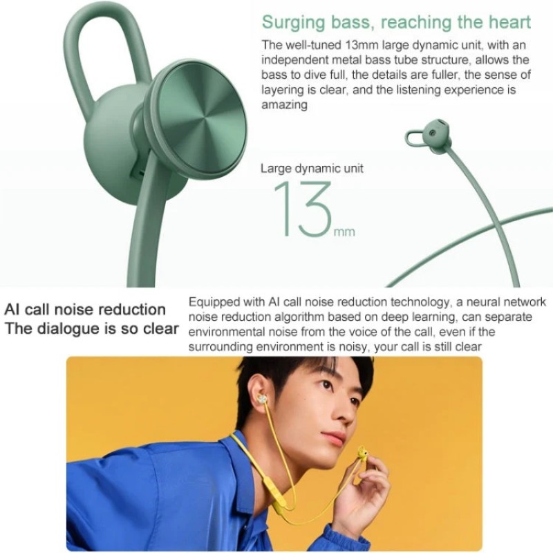 Ακουστικά Bluetooth Huawei Freelace Vibrant Edition Green (Original)