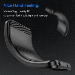 Θήκη TPU Carbon Fiber Brushed Xiaomi Poco X6 Pro 5G Black Θήκη TPU Carbon Fiber Brushed Xiaomi Poco X6 Pro 5G Black