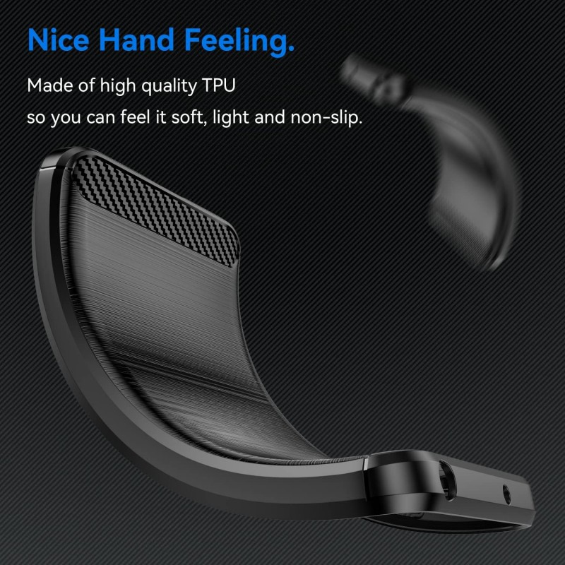 Θήκη TPU Carbon Fiber Brushed Xiaomi Poco X6 Pro 5G Black Θήκη TPU Carbon Fiber Brushed Xiaomi Poco X6 Pro 5G Black