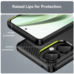 Θήκη TPU Carbon Fiber Brushed OnePlus Nord CE4 Lite 5G Black