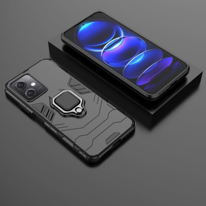 Θήκη Ring Armor Magnetic Stand Xiaomi Poco F6 Pro Shockproof Black