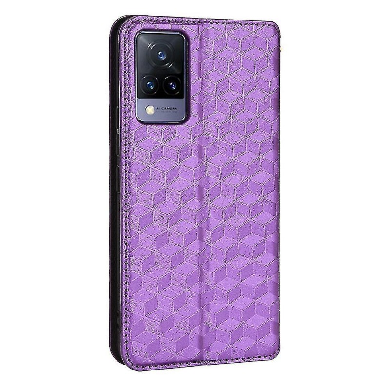 Θήκη Book Smart Magnet  Diamond Three Dimensional Case Xiaomi Poco M6 Pro 4G  / Redmi Note 13 Pro 4G Purple
