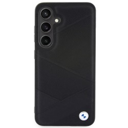 Θήκη BMW Signature Leather Metal Logo Case Samsung Galaxy S24 Ultra S928 Black