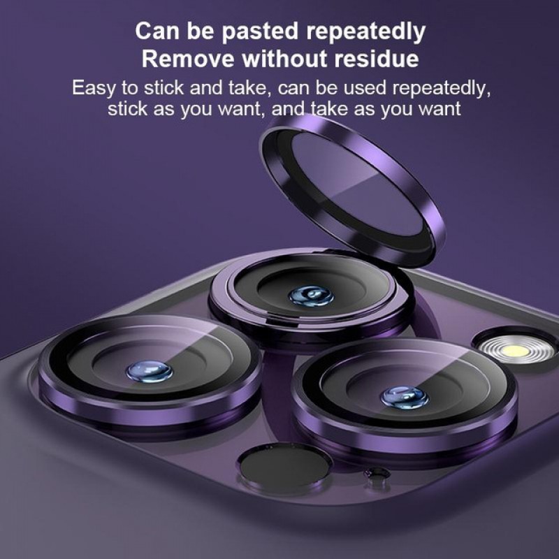 Γυαλί Προστασίας Eagle Eye Camera Lens with Metal Ring Iphone 15 Pro (6.1'')/15 Pro Max (6.7") Tempered Glass 9H AntiCrash / AntiShock Titanium Natural Γυαλί Προστασίας Eagle Eye Camera Lens with Metal Ring Iphone 15 Pro (6.1'')/15 Pro Max (6.7") Tempered Glass 9H AntiCrash / AntiShock Titanium Natural