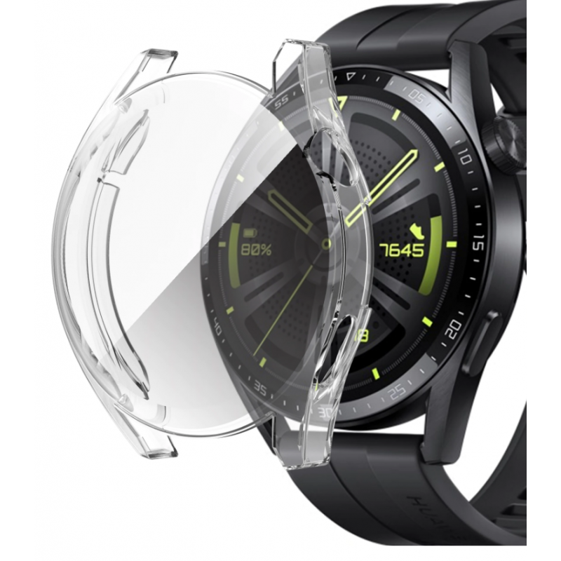 Θήκη Electroplated TPU Full Cover Huawei Watch GT 3 Pro (43mm) Transparent