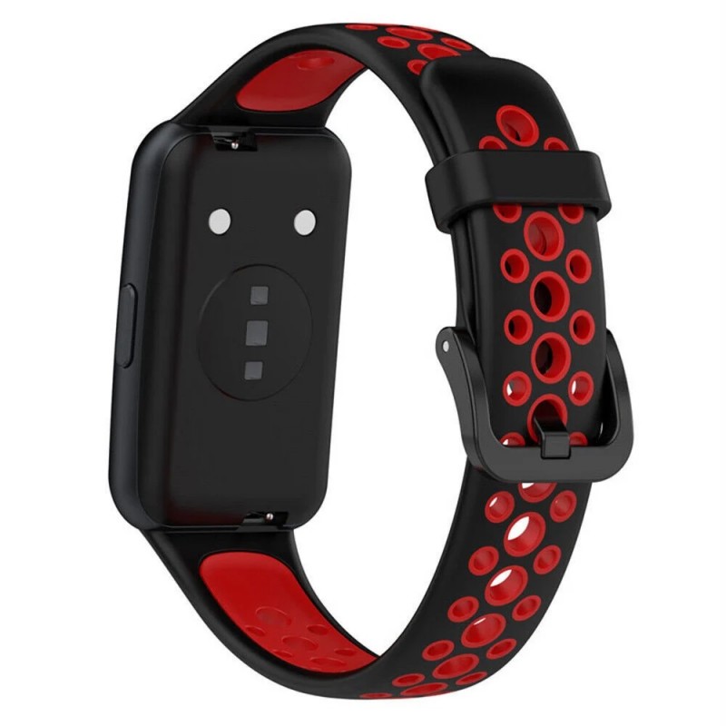 Ανταλλακτικό λουράκι QuickFit Huawei Watch Fit/Fit New Softband Black/Red