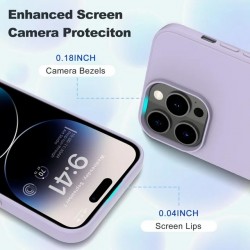 Θήκη Real Smooth Silicone  Apple iPhone 14 Pro  (6.1") Lavender