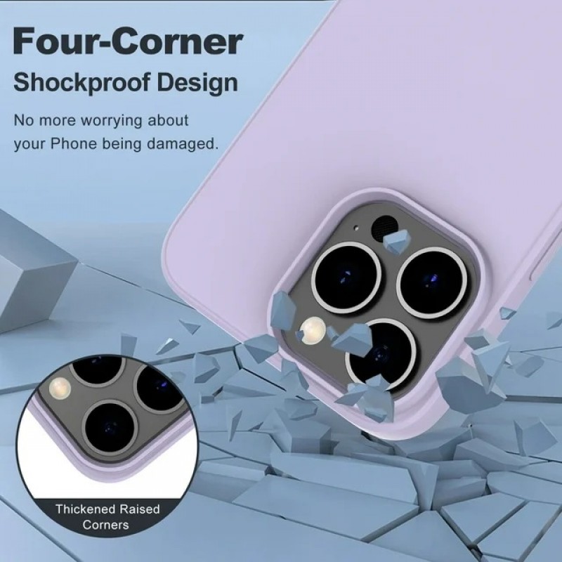Θήκη Real Smooth Silicone  Apple iPhone 14 Pro  (6.1") Lavender